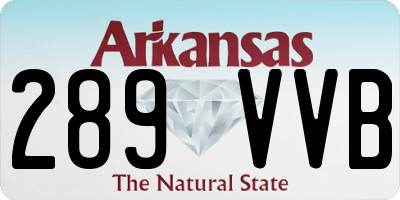AR license plate 289VVB
