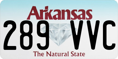 AR license plate 289VVC