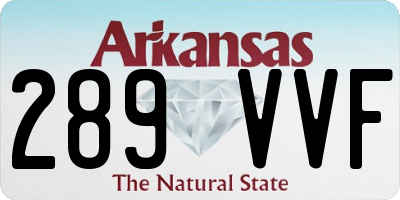 AR license plate 289VVF