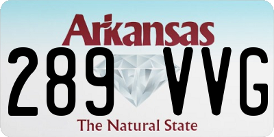 AR license plate 289VVG