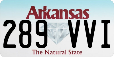 AR license plate 289VVI