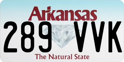 AR license plate 289VVK
