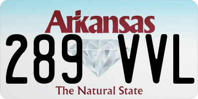 AR license plate 289VVL