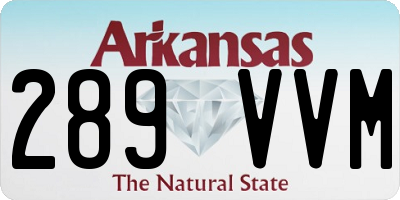 AR license plate 289VVM