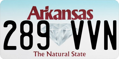 AR license plate 289VVN