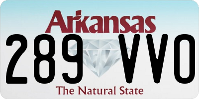 AR license plate 289VVO