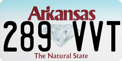 AR license plate 289VVT