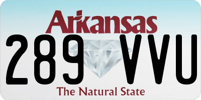 AR license plate 289VVU