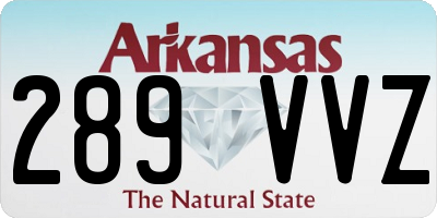 AR license plate 289VVZ