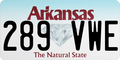 AR license plate 289VWE