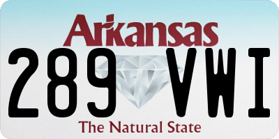 AR license plate 289VWI
