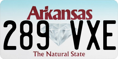 AR license plate 289VXE