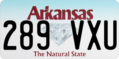 AR license plate 289VXU