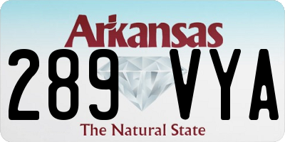 AR license plate 289VYA