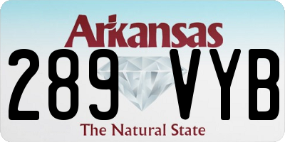 AR license plate 289VYB