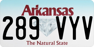 AR license plate 289VYV