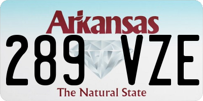 AR license plate 289VZE