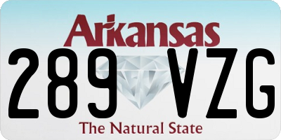AR license plate 289VZG