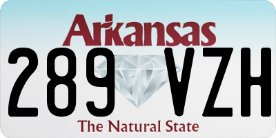 AR license plate 289VZH