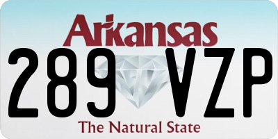 AR license plate 289VZP