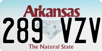 AR license plate 289VZV