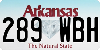 AR license plate 289WBH