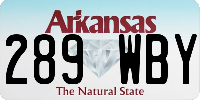 AR license plate 289WBY