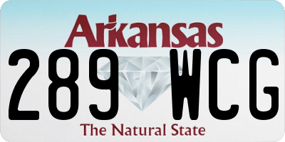AR license plate 289WCG
