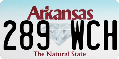 AR license plate 289WCH