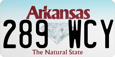 AR license plate 289WCY