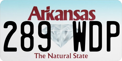 AR license plate 289WDP