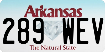 AR license plate 289WEV