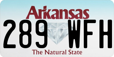 AR license plate 289WFH