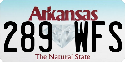 AR license plate 289WFS