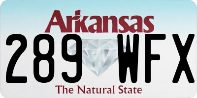 AR license plate 289WFX