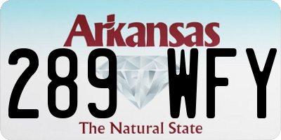 AR license plate 289WFY