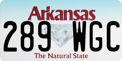 AR license plate 289WGC