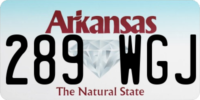AR license plate 289WGJ