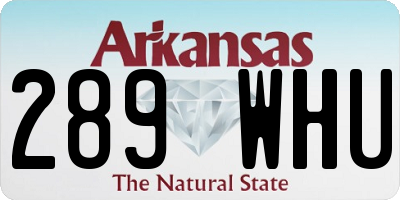 AR license plate 289WHU