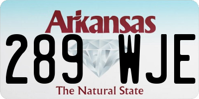 AR license plate 289WJE
