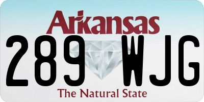 AR license plate 289WJG