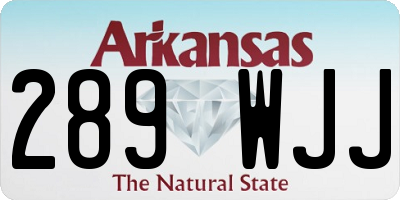 AR license plate 289WJJ
