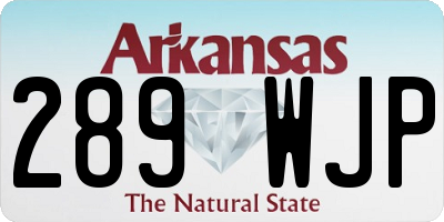 AR license plate 289WJP