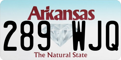 AR license plate 289WJQ