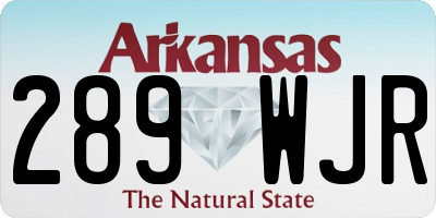 AR license plate 289WJR