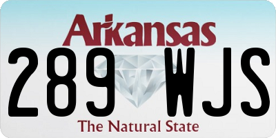 AR license plate 289WJS