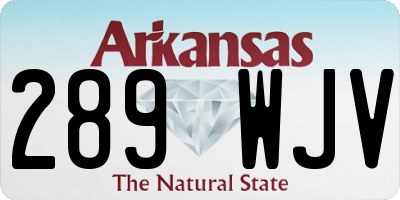 AR license plate 289WJV