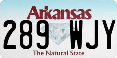 AR license plate 289WJY