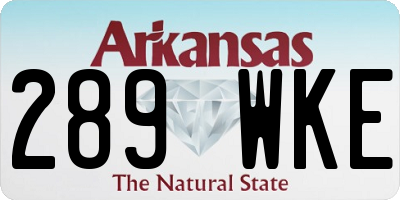 AR license plate 289WKE