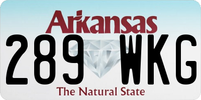 AR license plate 289WKG